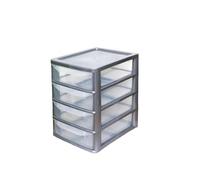 A4 PLASTIC STORAGE DRAWERS DRAW TOWER UNIT OFFICE DESKTOP TABLETOP HOME SCHOOL GARAGE MODULAR & PORTABLE DRAWERS OFFICE DESK ORGANIZER SLIM A4 SIZE 2|3|4|6|8 TIERS (Sliver/Clear, A4 Slim 4 Drawers)