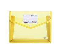 A4 Plastic Wallet, Popper Wallet Document Folder Premium Pockets, Clear Plastic File Folders Holder Organizer, with Snap Closure and Card Slot for School Home Work Office,Durable and Waterproof