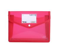 A4 Plastic Wallet, Popper Wallet Document Folder Premium Pockets, Clear Plastic File Folders Holder Organizer, with Snap Closure and Card Slot for School Home Work Office,Durable and Waterproof