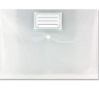 A4 Plus Document Folder Plastic Clear Popper with Personalise/Business Card Holder/Document Folder with CC holder (Pack of 200)