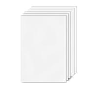 A4 Polypropylen Platte, 6 Pack White Plastic Sheet 20x30cm, 1mm Thick Hard Foam PVC Board, Lightweight Polypropylene Sheet for Sand Table Models, DIY Crafts, Architectural