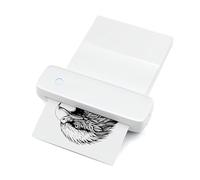 A4 Portable Thermal Transfer Printer Wireless&USB Connect Connect with Mobile Computer for Office School Comes with 1pc Thermal Paper Roll Compatible with Windows/Mac System Inkless Printing PDF