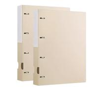 A4 Portfolio Binder 2 Pack, 100 Sheet Capacity Display Book Folders, Document nizer with Pockets, Blue & Beige, Perfect for School, Office, and Home Use