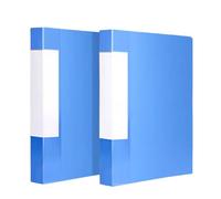 A4 Portfolio Binder 2 Pcs 60 Pockets Display Book Project Presentation Folder Clear for Documents Ideal for Students & Professionals 60 Pages Each