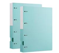 A4 Portfolio Binder Set, 2 Pack Display Books, 100 Sheet Capacity Document Folders, Blue File nizer for School, Office, and Presentation Use