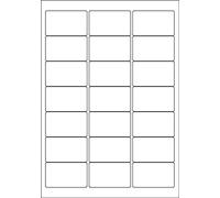 A4 Premium Blick Self Adhesive Labels 2-230 Labels Per Sheet (Round Corners) - Labels: 21 up 63.5mm x 38.1mm, Amount: 1 Box (100 Sheets)