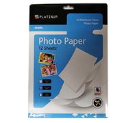 A4 Premium Photo Paper, Grafix Platinum, 220gsm Gloss, 12 Sheets, Size 297mm x 210mm