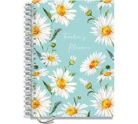 A4 Primary Teacher Planner 2026-2027 by Pirongs | 3 Period Planner | Page a Day | Undated, Hardback, Wiro-Bound Teachers Planner - 3 Lesson Day - Oxeye