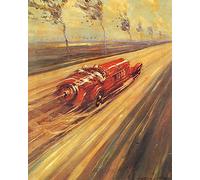 A4 Print Crosby Frederick Gordon 1885 1943 Lightening Speed From Autocar