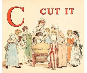 A4 Print Greenaway Kate 1846 1901 A Apple Pie 1886 C Cut it