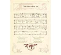 A4 Print Holly Ivy Traditional Christmas Carols 1922