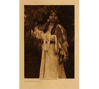 A4 print Native American Indian In the forest Cayuse
