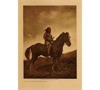 A4 print Native American Indian The old time warrior Nez Perce