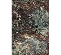 A4 Print Rackham Arthur 1867 1939 A Midsummer Nights Dream 1908 Titania lying asleep