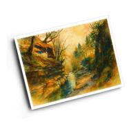 A4 PRINT - The Gorge, How Stean, Nr. Lofthouse (b) - Vintage Art Style