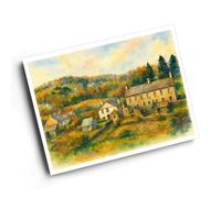 A4 PRINT - Town End, Far Sawrey - Vintage Art Style