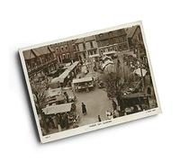 A4 PRINT - Vintage Lincolnshire - Market Day, Sleaford
