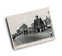 A4 PRINT - Vintage Oxfordshire - The Butter Cross and Town Hall, Witney (1)