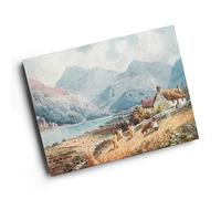 A4 PRINT - Vintage Scotland - Ben Cruachan & Loch Etive from Taynuilt