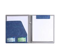 A4 Professional Leather Portfolio With Magnetic Fastening, Business Padfolio With Card Slots, Conference Document Holder For Sales Contracts