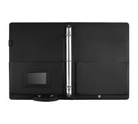 A4 PU Leather Folder, 3-Loop Choir Music Binder with Hand Strap and Elastic Band, Sheet Music File Folder for Choral Rehearsal, Office Documents, 9.8 x 13.1 in, 24.8 x 33.2 cm
