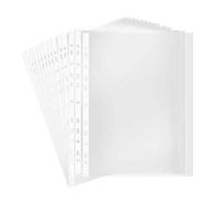 A4 Punched Pocket, Sheet Protectors, 100 Pages Clear Sheet Protectors for Binders, Heavy Duty Plastic Page Protectors Sheet Reinforced 11-Hole, Durable Top Loading Paper Protector for Home, Office