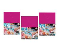 A4 Recycled Sugar Paper - 100 Colourful Sheets in 5 Bright Shades - Ideal for Crafts, Drawing, Scrapbooking, Painting & DIY Art Projects - 29.7 x 21cm Eco Craft Paper - (Pack of 3)