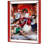 A4 Red Acrylic Picture Frame Photo Sleek Table Top Display 8.3 x 11.7 Inches (21 x 29.7 cm)
