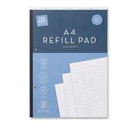 A4 Refill Pad, 200 Pages - Wide Ruled, Pre-Punched & Perforated, 58gsm Writing Paper