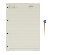 A4 Refill Paper 4 Hole Punched Filler Paper Refills for A4 Loose Leaf Notebook Travel Journal Personal Diary Planner Binder, 80 Sheet/160 Page, Lined Paper