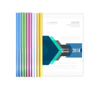 A4 Report Covers Project Presentation Folders with Sliding Bar Pack of 10 Transparent Plastic Document Binder for Home Office School Documents Resume & File Organization