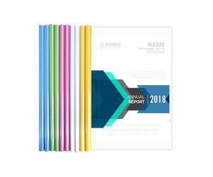 A4 Report Covers Project Presentation Folders with Sliding Bar Pack of 10 Transparent Plastic Document Binder for Home Office School Documents Resume & File Organization
