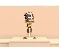 A4| Retro Mic Microphone Set Poster Size A4 Radio City Art Poster #16319