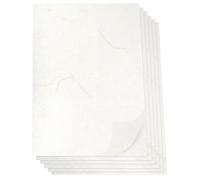 A4 Rice Paper, 50 Sheets Mulberry Natural Plant Fibers Textured Printable Washi Paper for Crafts Writing Painting Gift Wrap Card Making (Ivory-Straw)
