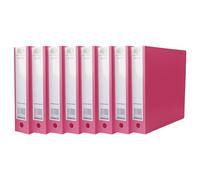 A4 Ring Binder 65mm Spine 2 O-Ring Metal Mechanism, Polypropylene Cover with Thumb Hole & Finger Pull - Holds 500 Sheets - Lever Arch Folder for School, Office & Home Document Storage