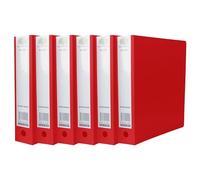 A4 Ring Binder File Bright Purple Colour 2 O-Ring Mechanism File Finger Pull Thumb Hole Holds Upto 500 Sheets Large 65mm Spine Suitable for Home, School, Colleges & Office Use