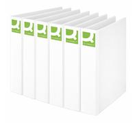 A4 Ring Binder File Presentation Folder White 40mm 4D Ring Pack of 6