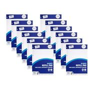 A4 Ruled Notebook Refill Pad Writing Paper - 12 Pack 100 Sheets Hole Punched Lined Note Paper - Work Office School College Notepad - Folder Binder Ready Study Filing - 100% Recyclable Eco Pack