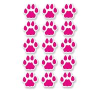 A4 Sheet 15 x Pink Cat Paw Prints Vinyl Stickers Animal Laptop Car Scooter #6463 (A4 (30cm x 20cm))