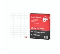 A4 Sheet Lab 38.1X21.2MM PK6500