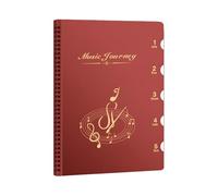 A4 Sheet Music Folder, 25.5x32cm Thickened PP Musics Binder with 20 Pages for Business, School, Office, Band, Choral, Travel, Meeting, Performance, Music Learning