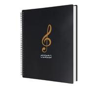 A4 Sheet Music Folder, A4 Music File Folder 50 Pockets/100 Pages, Protects Music Papers, Sheet Music Holder Allow Annotations, Storage Folder Blank Plastic for Musicians and Band, Sheet Music Storage