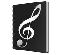 A4 Sheet Music Folder, Music Holder Eliminate Glare 60 Pages Spiral Bound Music Binder with Non-Reflective Sleeves Allows Direct Annotation Drawing Folder Storage for Musical Score Painting Photo - BS
