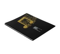 A4 Sheet Music Folder Plastic Black Unfolding Holder