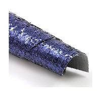 A4 Sheet of Glitter Fabric Chunky Premium Quality for Crafts Hair Bows Cards Christmas (Dark Blue/Navy - (5171))