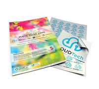 A4 Silver Metallic Matte Self-Adhesive Vinyl Sticker Paper | 10 Sheets