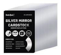 A4 Silver Mirror Cardstock Paper 25 Sheets 250gsm/92lb Card Stock