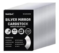 A4 Silver Mirror Cardstock Paper 60 Sheets 250gsm/92lb Card Stock