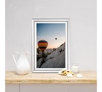 A4 Silver Photo Frame With Glass Front - Certificate Frame for Portrait or Landscape - Wall Mountable or Tabletop Modern Picture Display for Art Gallery Decor (Pack of 1)