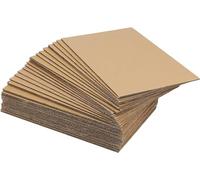 A4 Single Wall Cardboard Corrugated Sheets Pads Divider Art Craft Board (100)